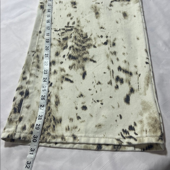 Refrain wide leg print jeans size 7 NWT - Picture 5 of 10
